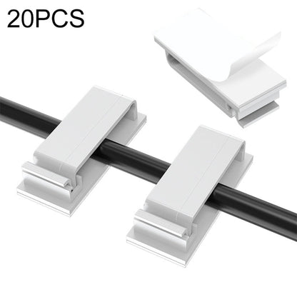 HG2613 20 PCS Desktop Data Cable Organizer Fixing Clip