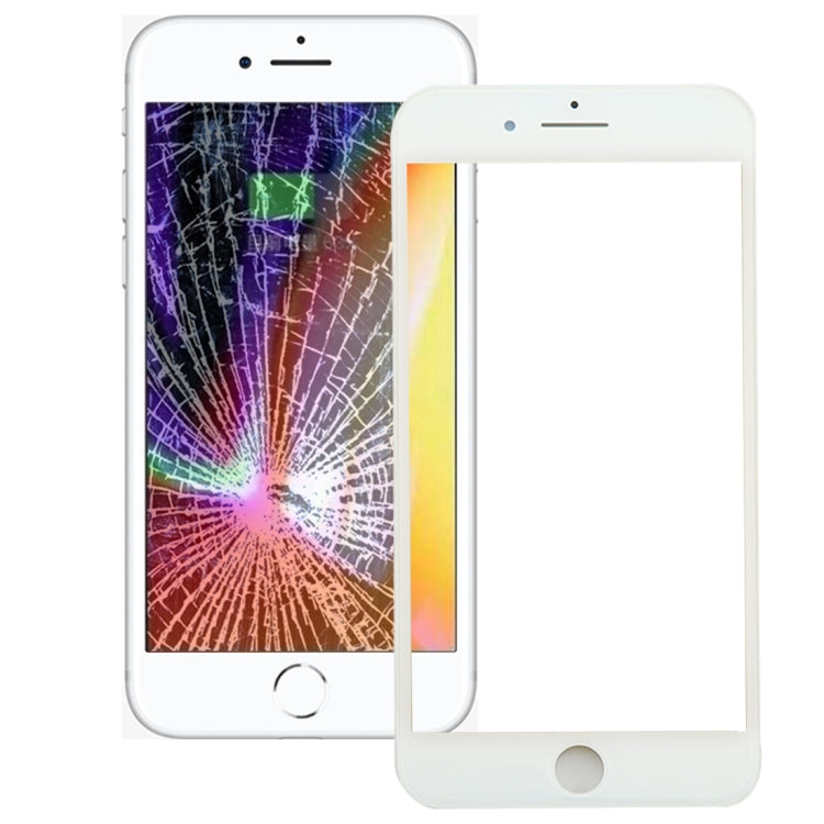 for iPhone 8 Plus Front Screen Outer Glass Lens with Front LCD Screen Bezel Frame, For iPhone 8 Plus (Frame)