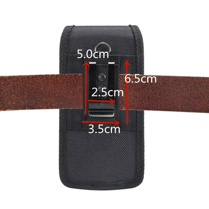 4.7 inch Universal Vertical Nylon Fabric Waist Bag  for iPhone X & iPhone 8, Galaxy S6, Redmi 3