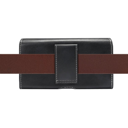 Men Lambskin Texture Multi-functional Universal Mobile Phone Waist Pack Leather Case for 5.5 Inch or Below Smartphones, For 5.5 Inch