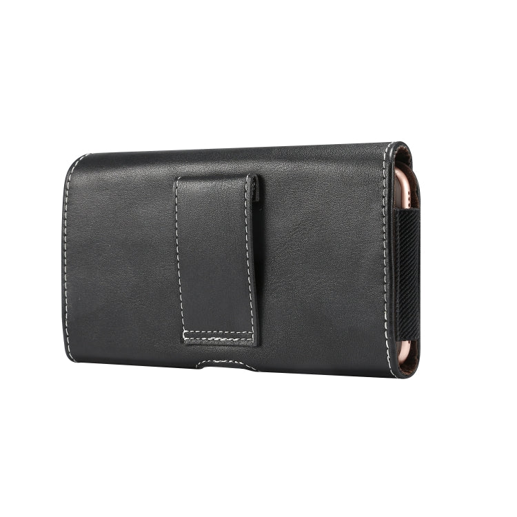 Men Lambskin Texture Multi-functional Universal Mobile Phone Waist Pack Leather Case for 6.0 Inch or Below Smartphones, For 6.0 Inch