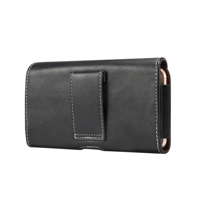Men Lambskin Texture Multi-functional Universal Mobile Phone Waist Pack Leather Case for 6.0 Inch or Below Smartphones, For 6.0 Inch