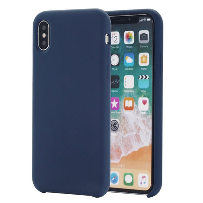 For iPhone XS Max Four Corners Full Coverage Liquid Silicone Protective Case Back Cover, For XS Max, For XS Plus, XS Max