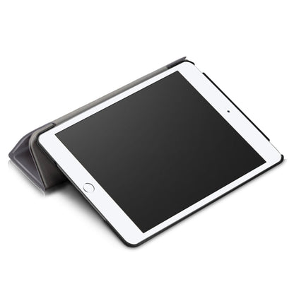 Custer Texture Horizontal Flip Leather Case for  iPad Mini 2019 & Mini 4, with Three-folding Holder & Sleep / Wake-up Function, For iPad Mini 2019 & Mini 4