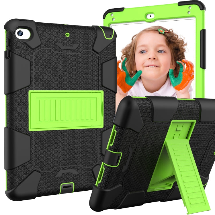Shockproof Two-color Silicone Protection Shell for iPad Mini 2019 & 4, with Holder (Rose Red+Blue), IPRO0183A, IPRO0183B, IPRO0183C, IPRO0183D, IPRO0183E, IPRO0183F, IPRO0183G, IPRO0183H, IPRO0183I, IPRO0183J, IPRO0183K