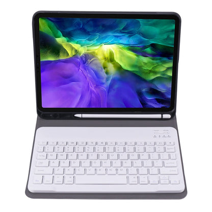 A11B Bluetooth 3.0 Ultra-thin ABS Detachable Bluetooth Keyboard Leather Tablet Case with Holder & Pen Slot for iPad Pro 11 2022 / 2021 / Air 5 / Air 4, For iPad Pro 11 2022 / 2021 / Air 5 / Air 4