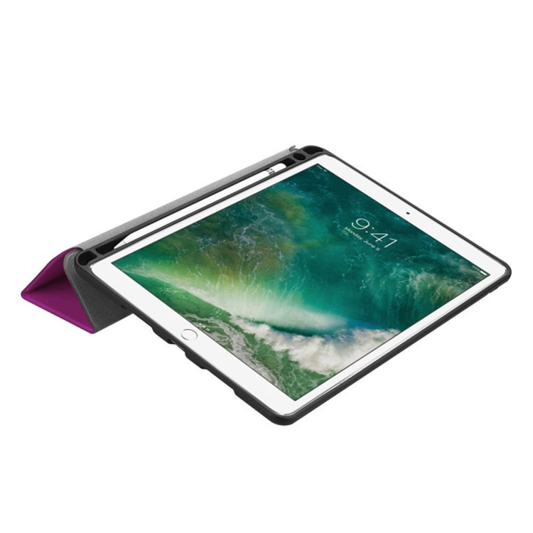 Custer Texture Horizontal Flip Leather Case for iPad Pro 10.5 Inch / iPad Air (2019), with Three-folding Holder & Pen Slot, For iPad Pro 10.5 Inch / iPad Air (2019)