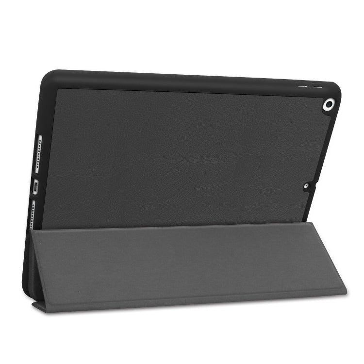 For iPad 10.2 2021 / 2020 / 2019 Custer Texture Horizontal Flip Smart TPU Leather Case with Sleep / Wake-up Function & Three-folding Holder & Pen Slot, For iPad 10.2