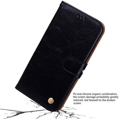 For iPhone XS Max Business Style Oil Wax Texture Horizontal Flip Leather Case with Holder & Card Slots & Wallet, For iPhone XS Max