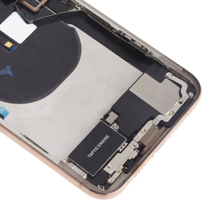 Battery Back Cover Assembly (with Side Keys & Speaker Ringer Buzzer & Motor & Camera Lens & Card Tray & Power Button + Volume Button + Charging Port + Signal Flex Cable & Wireless Charging Module) for iPhone XS Max, For iPhone XS Max (Full Assembly)   ...