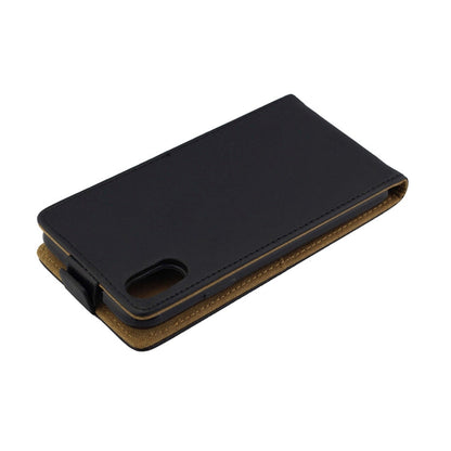 For iPhone XR Business Style Vertical Flip TPU Leather Case with Card Slot, For XR