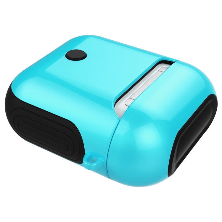 Varnished PC Bluetooth Earphones Case Anti-lost Storage Bag for Apple AirPods 1/2
