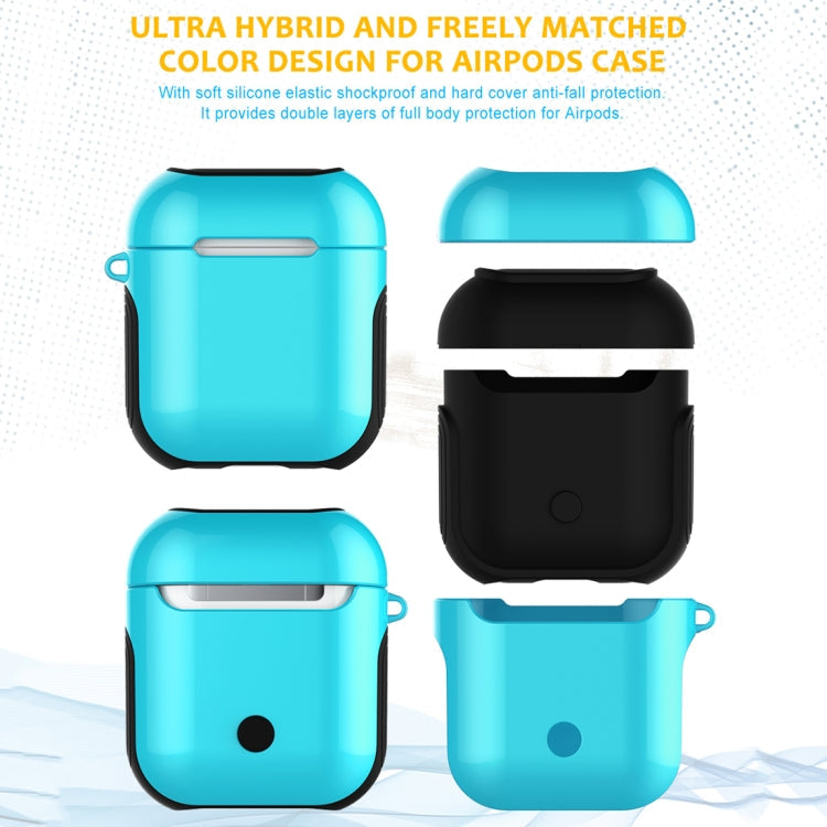 Varnished PC Bluetooth Earphones Case Anti-lost Storage Bag for Apple AirPods 1/2