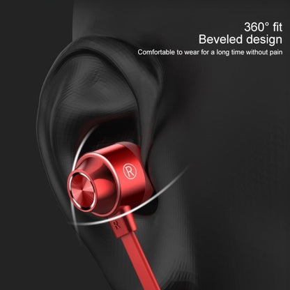 Bluetooth 5.1 Round Wire Neck-mounted Bluetooth Sports Earphone with Magnetic Function, Black, Red, White
