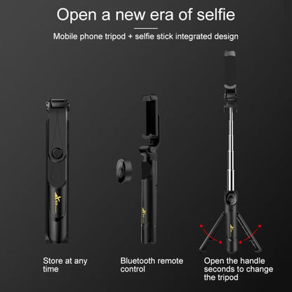 XT-09 Multi-function Live Broadcast Mobile Bluetooth Self-timer Pole Tripod