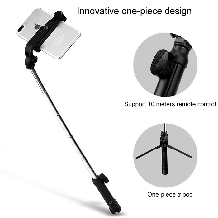XT10 Multi-function Mobile Live Broadcast Bluetooth Self-timer Pole Tripod