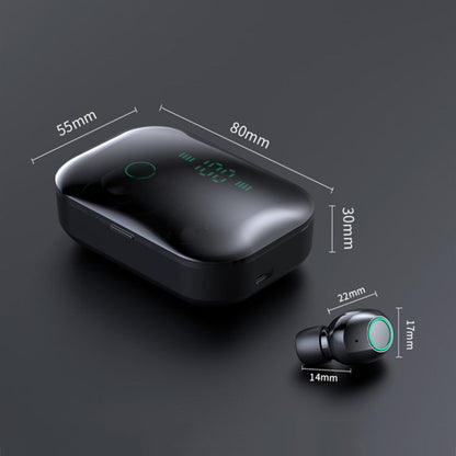 M7 TWS V5.0 Binaural Wireless Stereo Bluetooth Headset with Charging Case and Digital Display