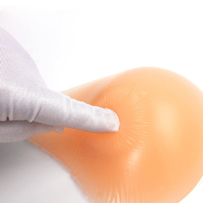 AS6 Spiral Shape Postoperative Rehabilitation Fake Breasts Silicone Breast Pad Nipple Cover 400g/Right, 400g/Right