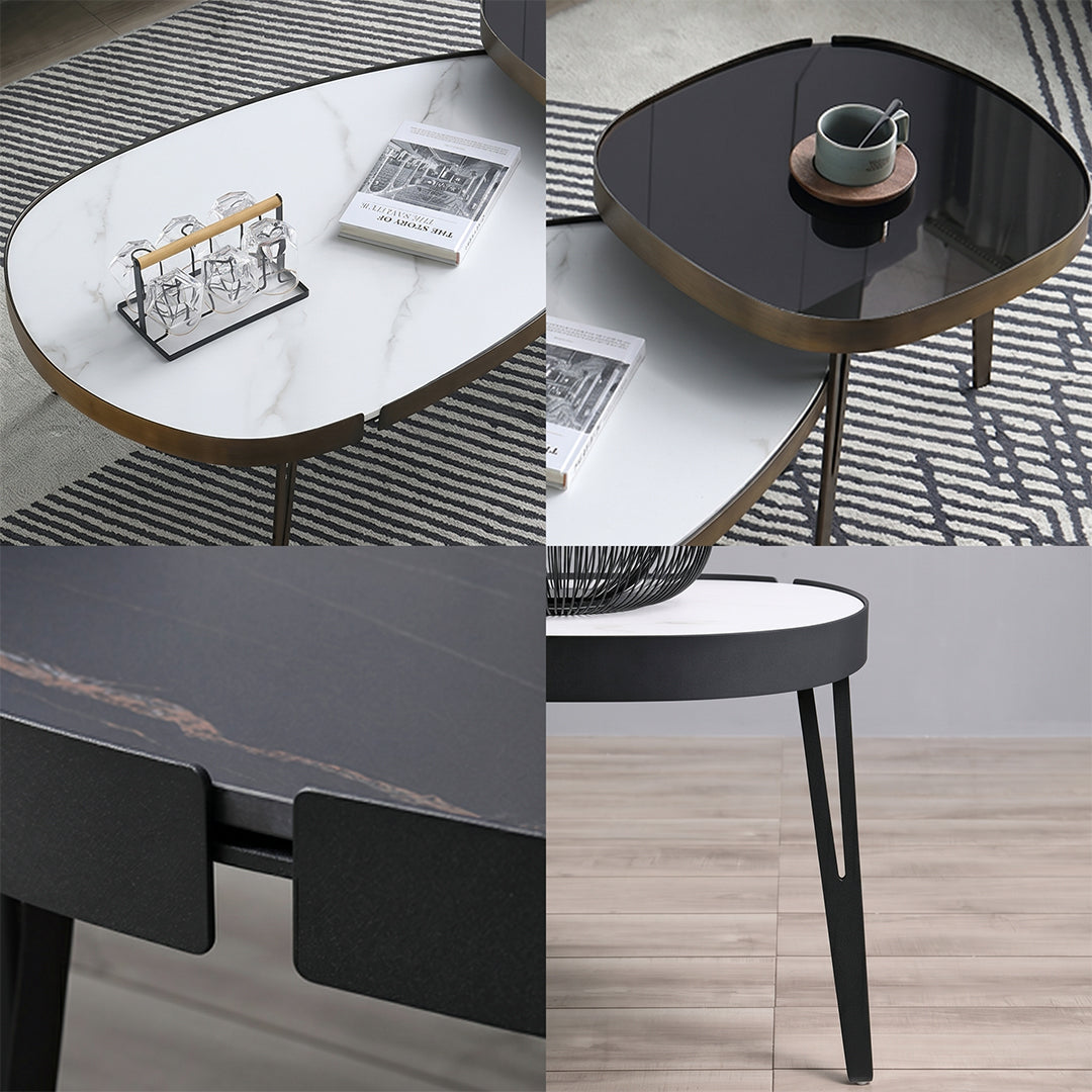 Inca Coffee Table Set, Sintered Stone