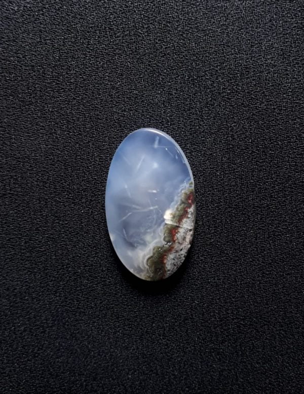 17.5ct Moss Agate - White Moss Agate - 27x18x4.5mm