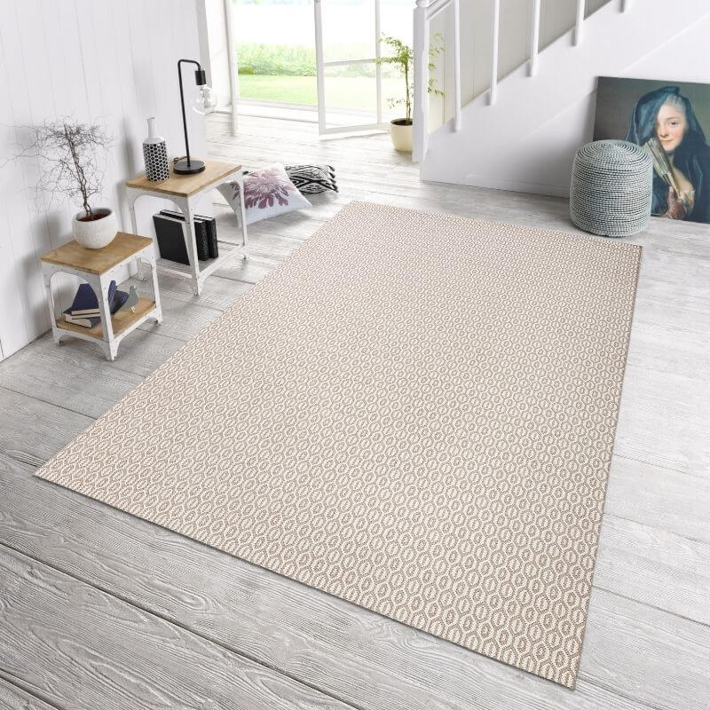Indoor Outdoor Coin Rug – Geometric Design