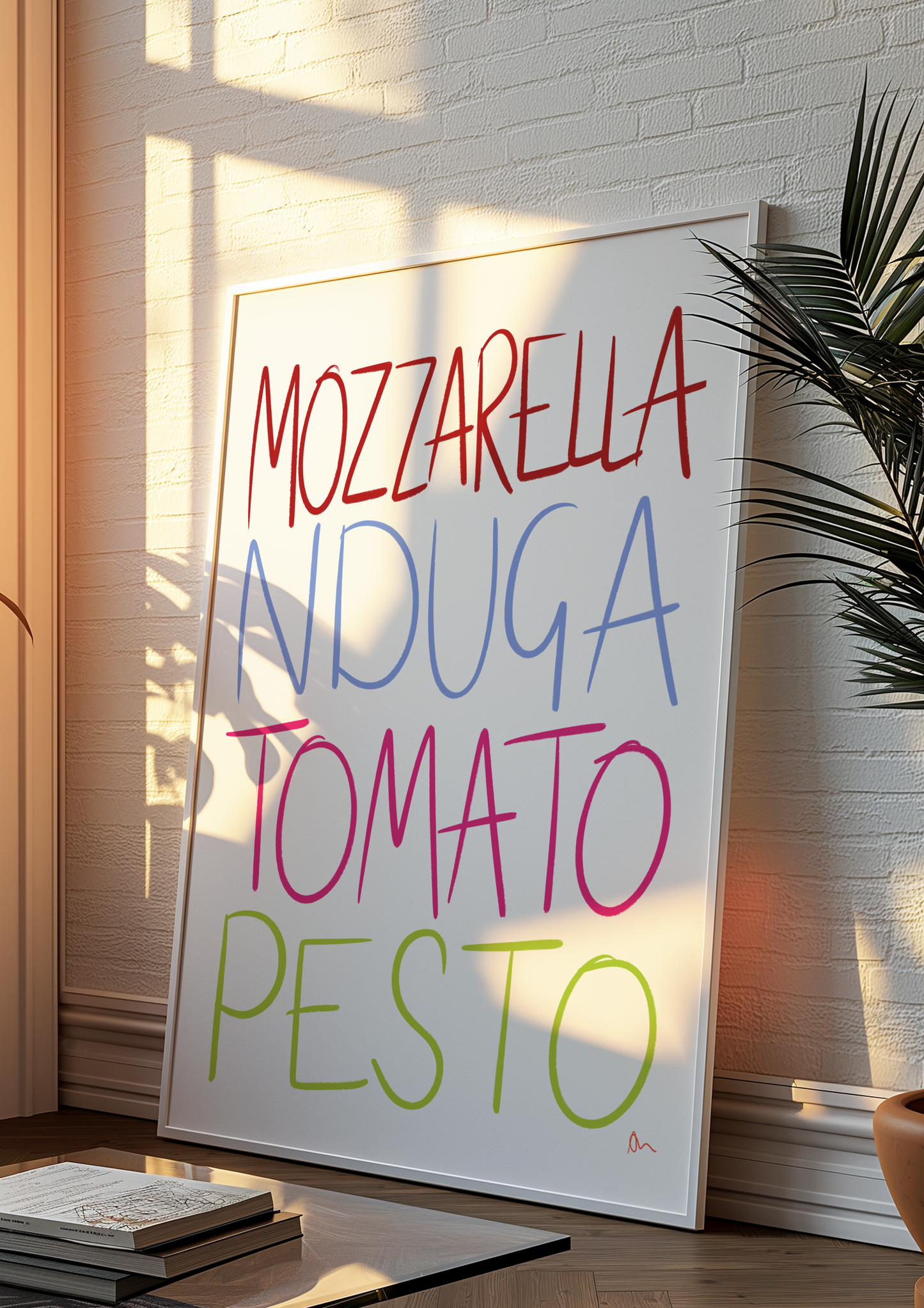 Italian Lovers | Relatable Homely Witty Kitchen Wall Art Print