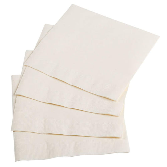100Pack Elegant Ivory Paper Napkins for Any Occasion