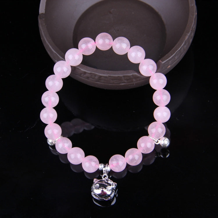 Fashion Jewelry Accessory Garnet Beads Bracelet, White Jade, Pink Crystal & Cat, Pink Crystal & Elephant & Fish, Red Agate & Elephant, Red Agate & Pi Xiu, Violitde, Garnet, Blue Sandstone & Calabash, Red Agate & Buddha Head, Aquamarine & Longevity Lock