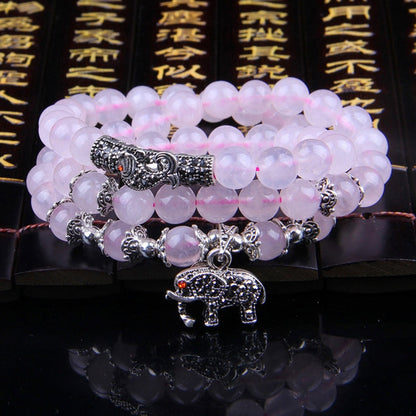 Fashion Jewelry Accessory Garnet Beads Bracelet, Aquamarine & Longevity Lock, White Jade, Pink Crystal & Cat, Pink Crystal & Elephant & Fish, Red Agate & Elephant, Red Agate & Pi Xiu, Violitde, Garnet, Blue Sandstone & Calabash, Red Agate & Buddha Head