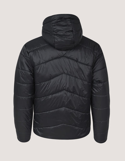 Black Hooded Puffer Jacket