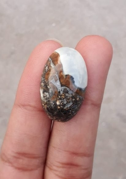 22.9ct Jasper - Maligano Jasper Cabochon - Jasper Maligano- 26x16mm