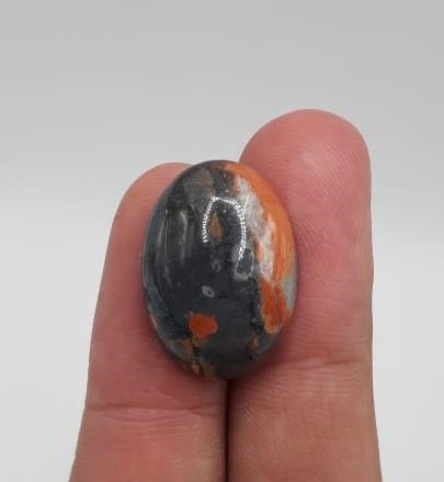 17.7ct  Jasper - Maligano Jasper Cabochon - Jasper Maligano- 22x15mm