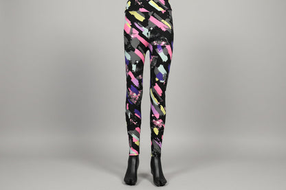 'Jazz brush' design full length leggings