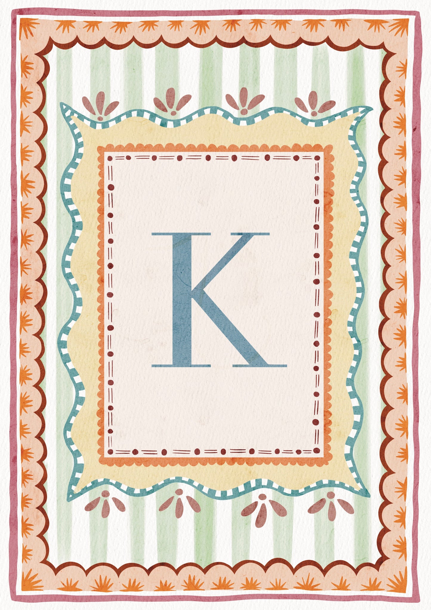 ALPHABET LETTERS ~ Blue / Pink / Green /