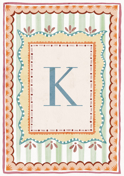 ALPHABET LETTERS ~ Blue / Pink / Green /