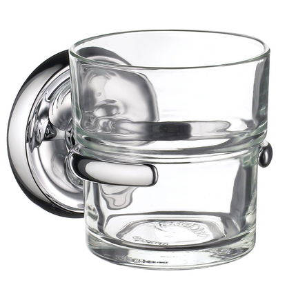 Smedbo Villa Tumbler & Holder Polished Chrome with Clear Glass K243