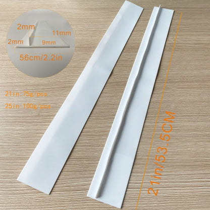21 inches Gas Stove Slit Strip Antifouling Dustproof Waterproof Kitchen Sealing Strip, 21 inches (White), 21 inches, 21 inches (Black)
