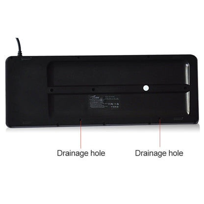 DS-8800 USB Interface Prevent Water Splashing Laser Engraving Character One-piece Wired Touchpad Keyboard, Length: 1.5m, DS-8800 USB