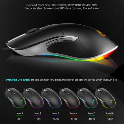 iMICE X6 Wired Mouse  6-button Colorful RGB Gaming Mouse, X6