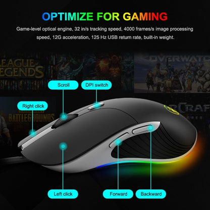 iMICE X6 Wired Mouse  6-button Colorful RGB Gaming Mouse, X6