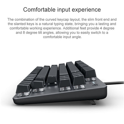 Logitech K835 Mini Mechanical Wired Keyboard, Green Shaft, Green Shaft