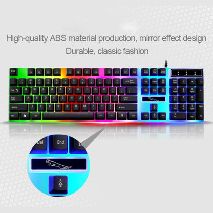 ZGB G21 104 Keys USB Wired Mechanical Feel Colorful Backlight Office Computer Keyboard Gaming Keyboard