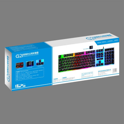 ZGB G21 104 Keys USB Wired Mechanical Feel Colorful Backlight Office Computer Keyboard Gaming Keyboard