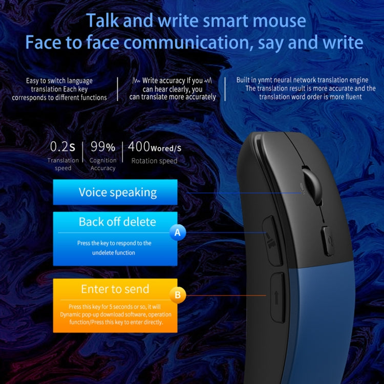Boeleo BM01 Smart Voice Language Translation Wireless Mouse