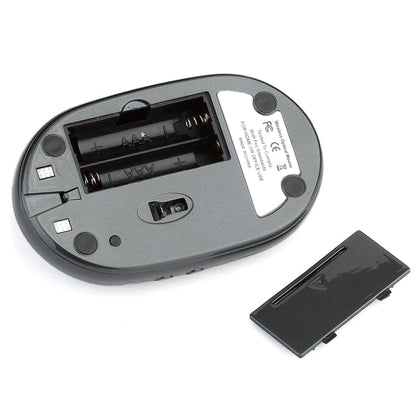 MZ-012 2.4G 1200 DPI Wireless Rechargeable Optical Mouse with 3 Ports USB HUB / Charging Dock
