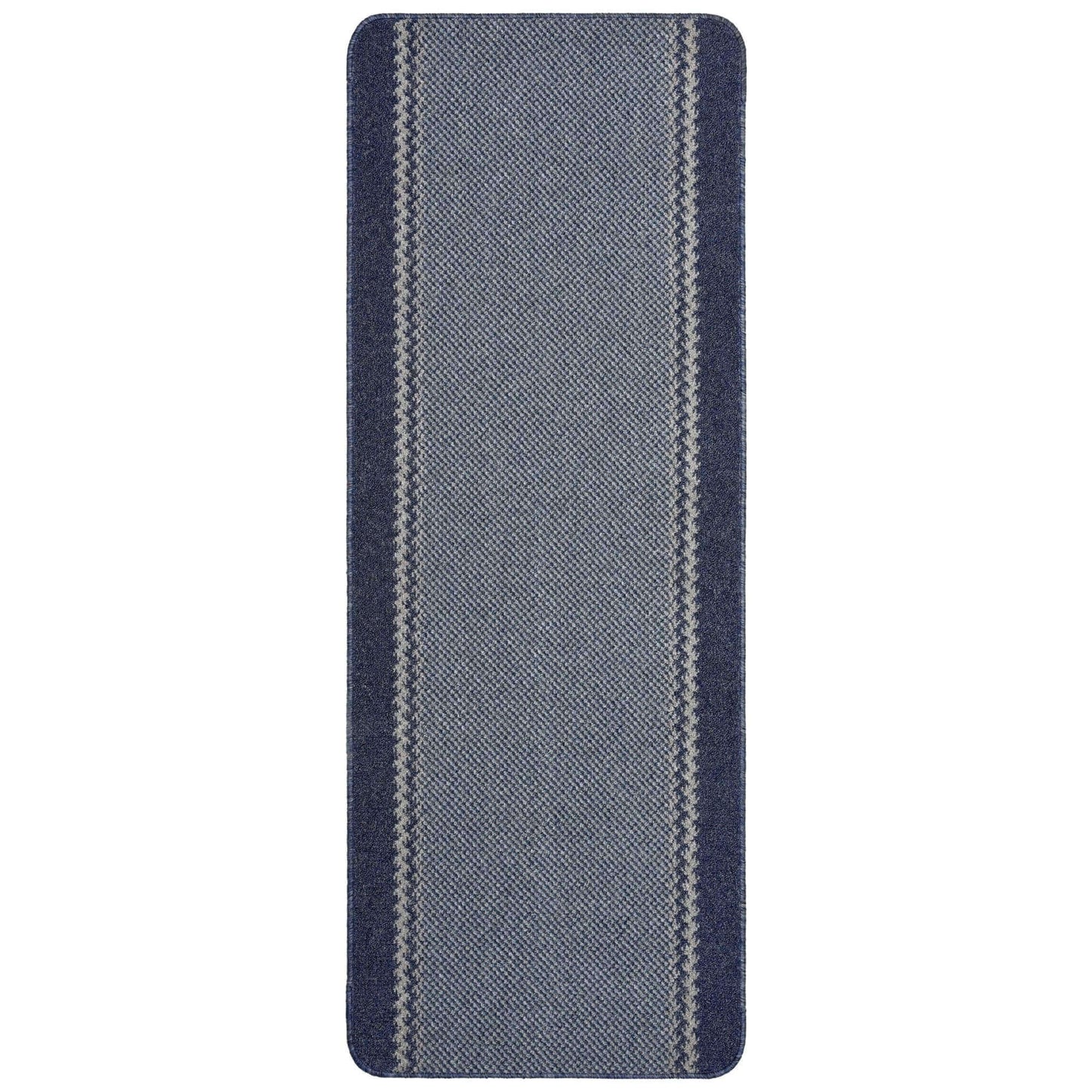 Washable Bordered Blue Rug  | 116Blu