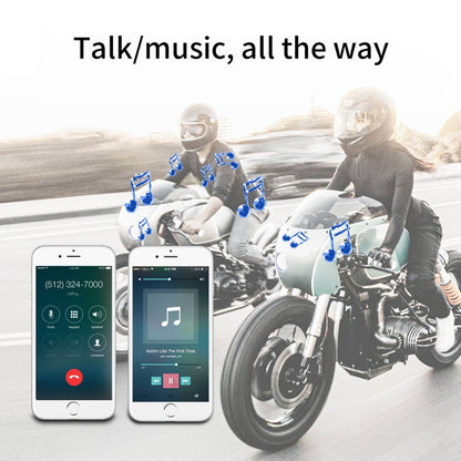 T6 Motorcycle Helmet Bluetooth V5.0 Headset, T6