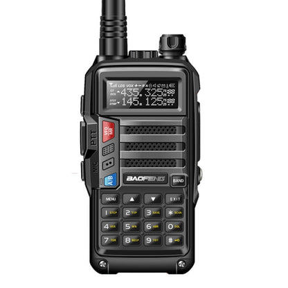 Baofeng BF-UV5R Plus S9 FM Interphone Handheld Walkie Talkie, US Plug, Black, US Plug, Red, US Plug, Silver, US Plug