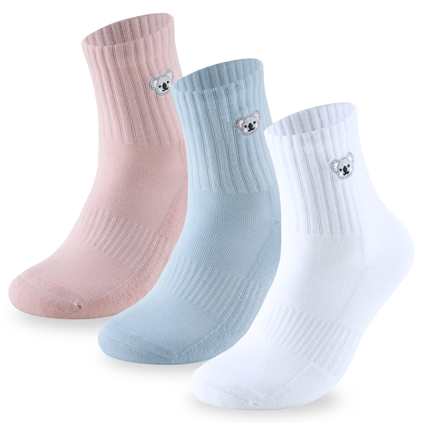 Bamboo Embroidered Animal Socks