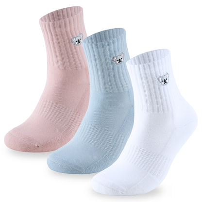 Bamboo Embroidered Animal Socks